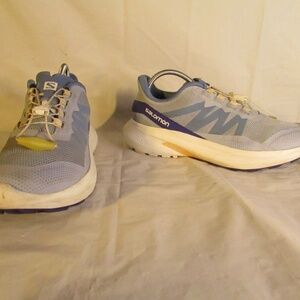 Salomon Blue and Purple Athletic Shoes